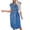 ☪525-Blue, variant on Nuoqisi Denim Dress for Women Casual Fashion Sleeveless Belted Button Down Midi Jean Dresses for Women 2026