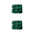 thumbnail image 4 of Injueey Cojín de asiento y cómodo para máxima relajación, cojines de suelo cuadrados de fácil cuidado, verde, negro, 43*43cm verde negro 43*43cm 2piezas, 4 of 6