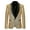 Gold, variant on Men's Suit Slim Fit Business Wedding Party Outwear Blazer Jacket Silver L(L)