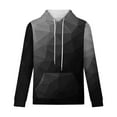 thumbnail image 4 of M-4X Plus Size Hoodies for Men with Front Pocket Big & Tall Fleece Lined Sweatshirts Long Sleeve Gradient Printed Pullover Going-Out Hoodie Tops, 4 of 5