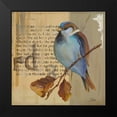 thumbnail image 2 of Pinto, Patricia 20x20 Black Modern Framed Museum Art Print Titled - Blue Love Birds I, 2 of 5