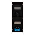 thumbnail image 5 of DEPOT E-SHOP Ghent Armoire, 2 Doors, 4 Shelves, Walnut / Black Wengue, 5 of 6