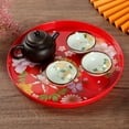 thumbnail image 4 of Neinkie Serving Tray, Easy to Hold Perfect Nested Serving Trays - Trays for Crafts with Cut Out Handles | Kitchen Nesting Trays for Serving Pastries, Snacks, Mini Bars, Chocolate, 4 of 6