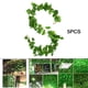 thumbnail image 4 of Guirnalda de hojas de hiedra artificiales colgantes, plantas verdes, para jardín interior y exterior 5 piezas de vid de sandía, 4 of 9