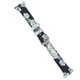 thumbnail image 4 of Replacement Slim Leather Printing Watch Band Strap For Fitbit Versa Woman (Black Green Flower), 4 of 10