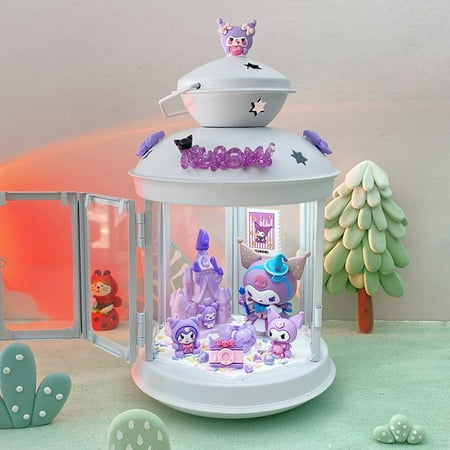 

Kawaii Sanrio Kuromi My Melody Cinnamonroll DIY Halloween Candlestick 3D Night Light Decoration Cute Beauty Bedlight Decoration