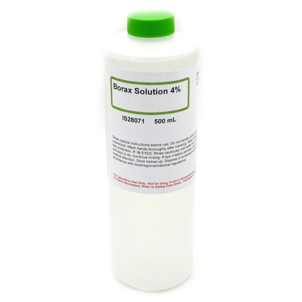 4% Borax Solution, 500ml - Laboratory Grade - Excellent for a pH Buffer