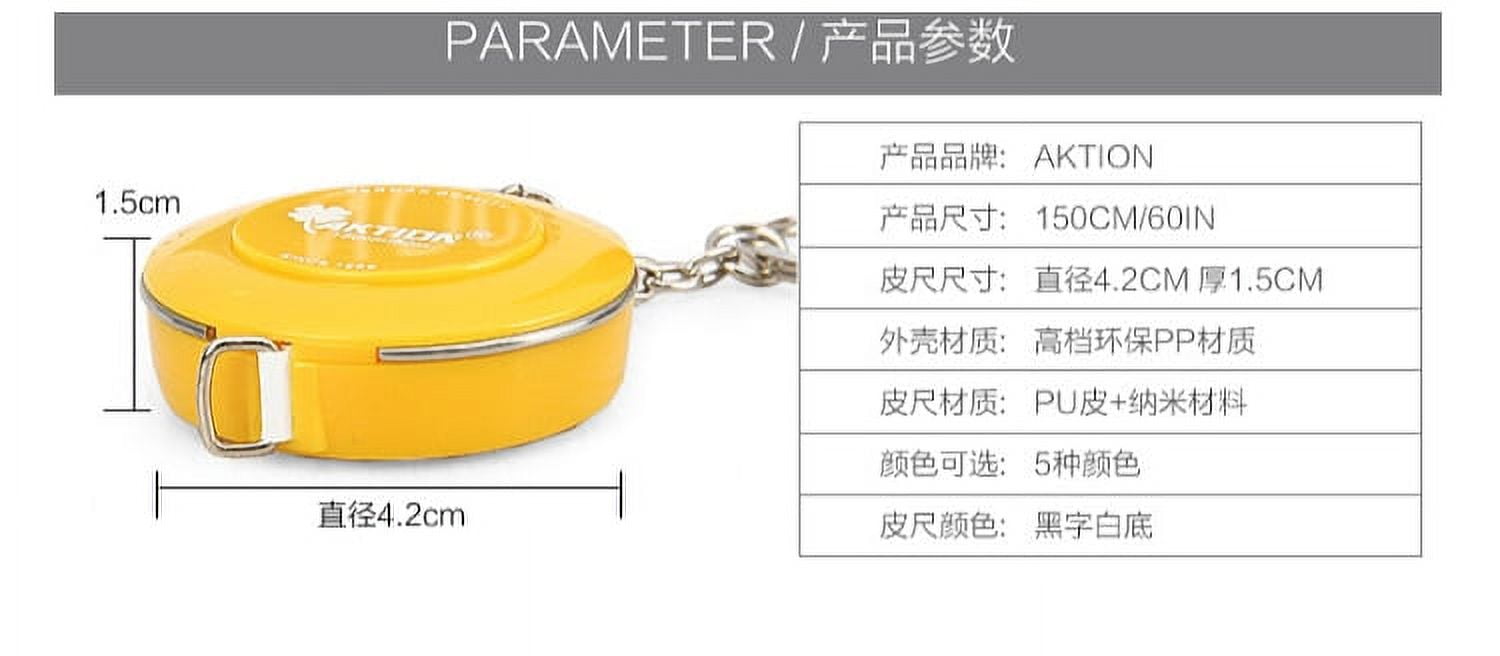 1 0PCS Tape Measure 150cm/60 inch Push Button Measuring Soft Retractable for Sewing Accessories Double-Side Tailor Cloth Ruler