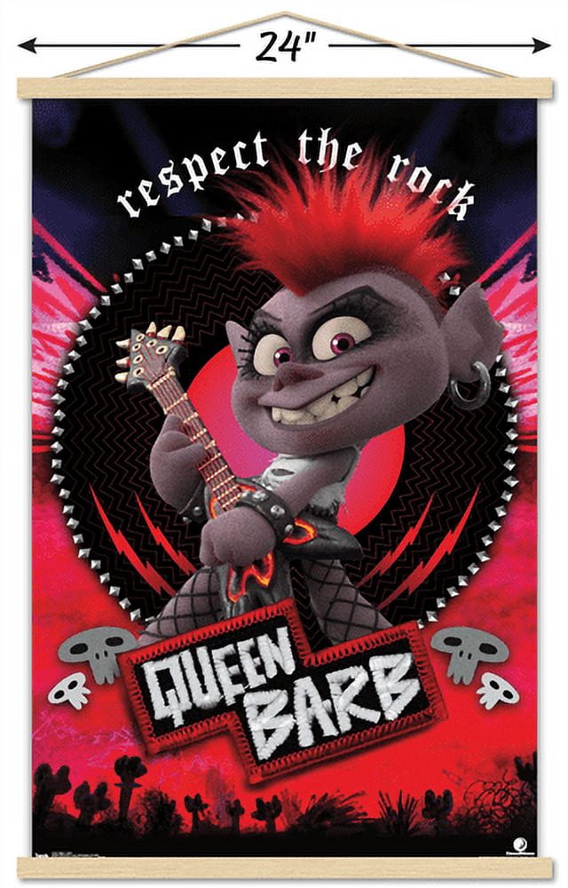 DreamWorks Trolls 2 - Barb Wall Poster with Magnetic Frame, 22.375" x 34"