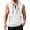 White, variant on CIENVNSTG Mens Tank Quarter Zip Pullover Hoodies Workout Gym Athletic Running Casual Fashion Hoodie Sleeveless Summer Outfits Purple XL