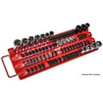 JEGS 85046 Socket Organizer Fits 1/4 in. 3/8 in. & 1/2 in. Drives Holds ...