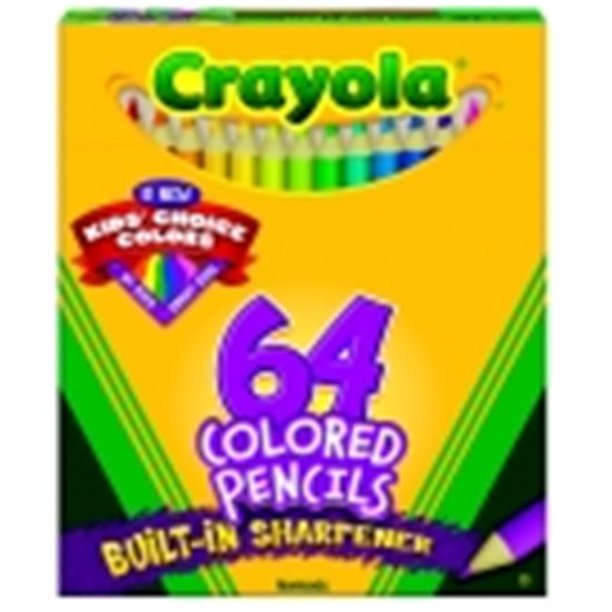 Crayola NonToxic Colored Pencil, Pack of 64