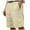 Khaki, variant on asjyhkr Beach Shorts for Men with Multi Pockets Breathable Lightweight Cooling Summer Shorts for Casual Travel