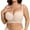 Beige, variant on YANDW Push Up Longline Bra Plus Size Underwire Padded Lace Bras for Women, Beige 42DDD
