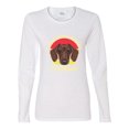 thumbnail image 2 of Wild Bobby, Life is Better with My Daschund Cute, Dog Lover, Women Graphic Long Sleeve Tee, White, XX-Large, 2 of 4