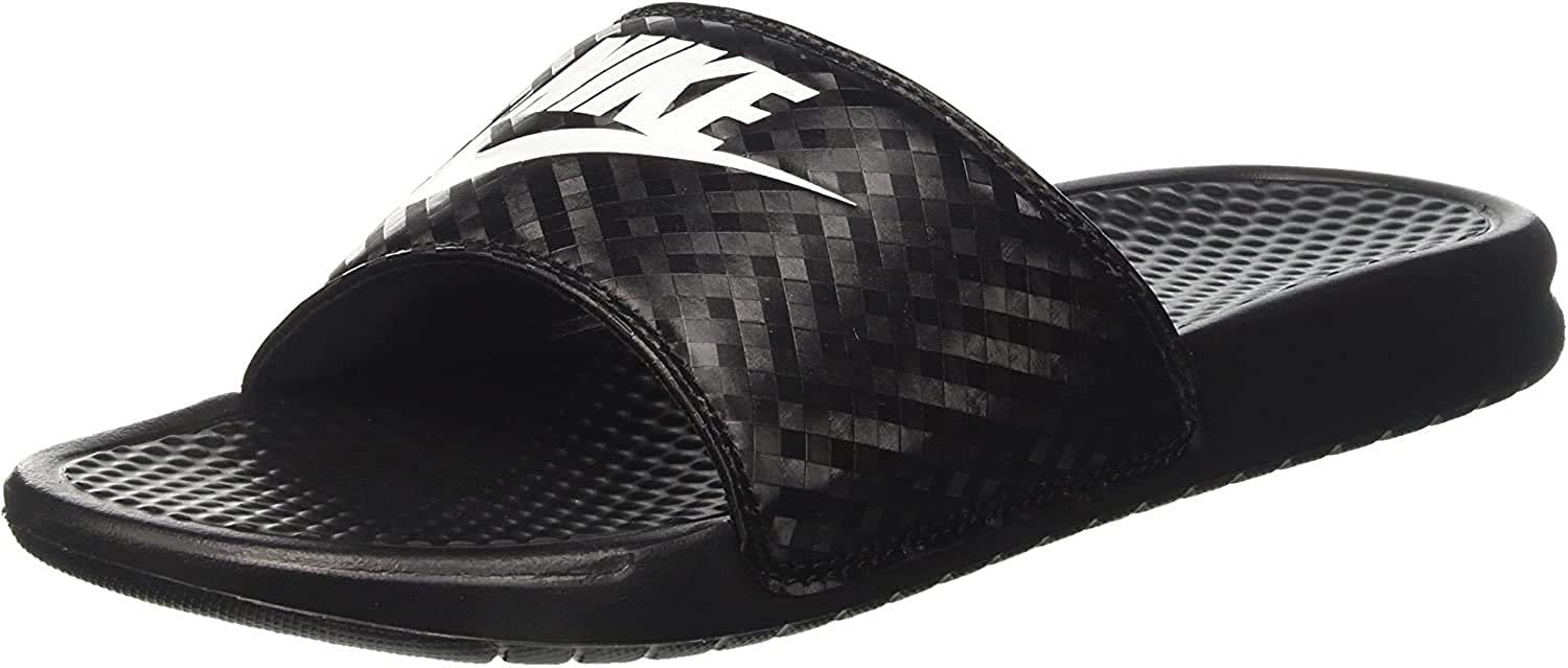 recorder navigatie Landelijk Nike Womens Benassi JDI Slide 343881 011 (12 B(M) US, Black/White) -  Walmart.com