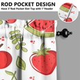 thumbnail image 3 of Vintage Cherry Tier Kitchen Curtains for Bathroom Living Rod Pocket Window Drapes 28"x39" 2 Panels Window Treatment Tiers, 3 of 4