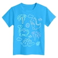 thumbnail image 4 of Staki Teen Boy Shirts Graphic Boys Short Sleeve Summer Crewneck Kids T-Shirts Top 2-9Y 10-14Y(Sky Blue,7-8 Years), 4 of 4