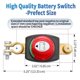 thumbnail image 3 of Top Post Battery Disconnect Switch, 12V-48V Master Power Cut Off Switch for Car, 3 of 5