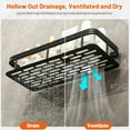 thumbnail image 2 of Sesiiduo Shower Caddy, 2 Pack Adhesive Shower Organizer, Rustproof Metal Shelves, No-Drill Bathroom Organizers and Storage, Black, 2 of 8