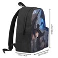 thumbnail image 3 of Zufioo Black And Blue Lightning Dragon Pattern Adult Backpack,Wear-resistant and Breathable Multi-pocket Backpack, Suitable for Travel, Business and Outdoor Activities, 3 of 9