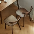 thumbnail image 6 of Dining Chairs, Wooden Dining Chairs with High Back, Farmhouse Armless Kitchen Dining Room Side Chairs Armchairs for Living Room, Restaurant, Dining Room, 18.31 x 22.05 x 31.5", Walnut, 6 of 9