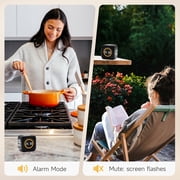 Rotating Pomodoro Timer,Desk Productivity Flip Timer, ADHD Tool Cube Countdown Stopwatch for Work, Study,Kitchen