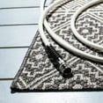 thumbnail image 4 of SAFAVIEH Courtyard Karen Geometric Indoor/Outdoor Area Rug, Black/Grey, 2'7" x 5', 4 of 6