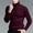 Wine, variant on YHAJDS Men's Winter Casual Sweaters,Men's Sweater Mens Sweaters for the Winter Knitted Sweater Men Solid Color High Collar Long Sleeve Slim Knitted Base Layer