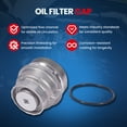 thumbnail image 3 of MOCA AUTOPARTS MO302 Oil Filter Cap Fit for 2005-2021 Toyota Avalon 3.5L & 2006-2021 Lexus IS350 3.5L & 2011-2016 Scion tC 2.5L, 3 of 9