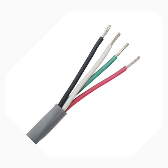 6102204TFT4 - CABLE 4C 22AWG STR UNSH 280METER FT4 600V 105C GREY