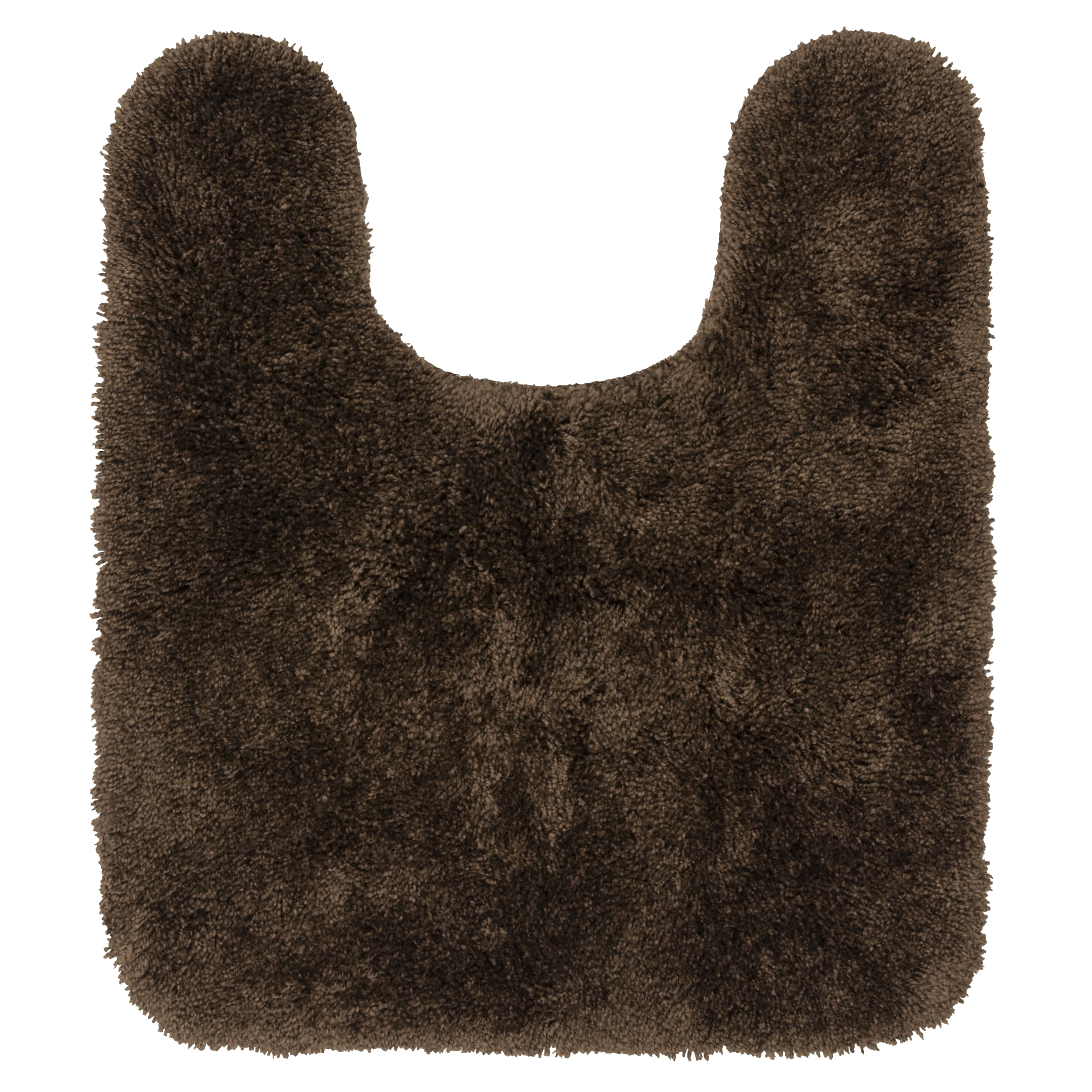 Mainstays Performance Polyester Bath Rug, Brown Basket, 19.5" x 22