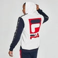 thumbnail image 2 of Fila Jacopo Pull Over Mens Active Hoodies Size Xxl, Color: White/Blue/Red, 2 of 3