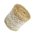thumbnail image 3 of Yuarrent Rollo de lino Artesanía Exquisita superficie lisa Cuerda de cáñamo Accesorios de matrimonio Calcomanía de tela de encaje Artesanía Decoración del hogar, 3 of 6