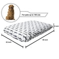 thumbnail image 2 of Sea Animals Pet Bed, Sharks Swimming Horizontal Silhouettes Powerful Dangerous Wild Life, Resistant Pad for Dogs and Cats Cushion with Removable Cover, 24" x 39", Charcoal Grey White, by Ambesonne, 2 of 4