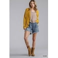 thumbnail image 2 of High Rise Denim Shorts With Raw Hem 1, 2 of 9