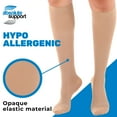 thumbnail image 6 of Made in USA - Opaque Compression Socks for Women & Men 20-30mmHg - Beige, Small, 6 of 10
