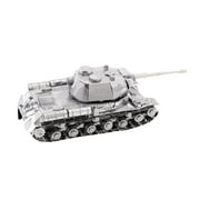 1/100 Scale 3D Metal Kits JS-2 Tank Military DIY Model Fighter Military Model Diecast Tank Model for Collection (Unassembled Kit)