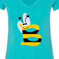 thumbnail image 4 of Inktastic Cute Bee Initial B Women's V-Neck T-Shirt, 4 of 5
