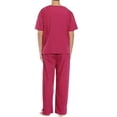 thumbnail image 3 of Tropi Unisex Scrub Sets Medical Scrubs Mens Scrubs (Burgundy, Small), 3 of 3