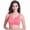 B03-19-Dark Pink, variant on S-7XL Plus Size Thin Non-underwire Bra Zero Bondage Women's UnderwearSports Yoga Wireless Vest Seamless adjustable Brassiere