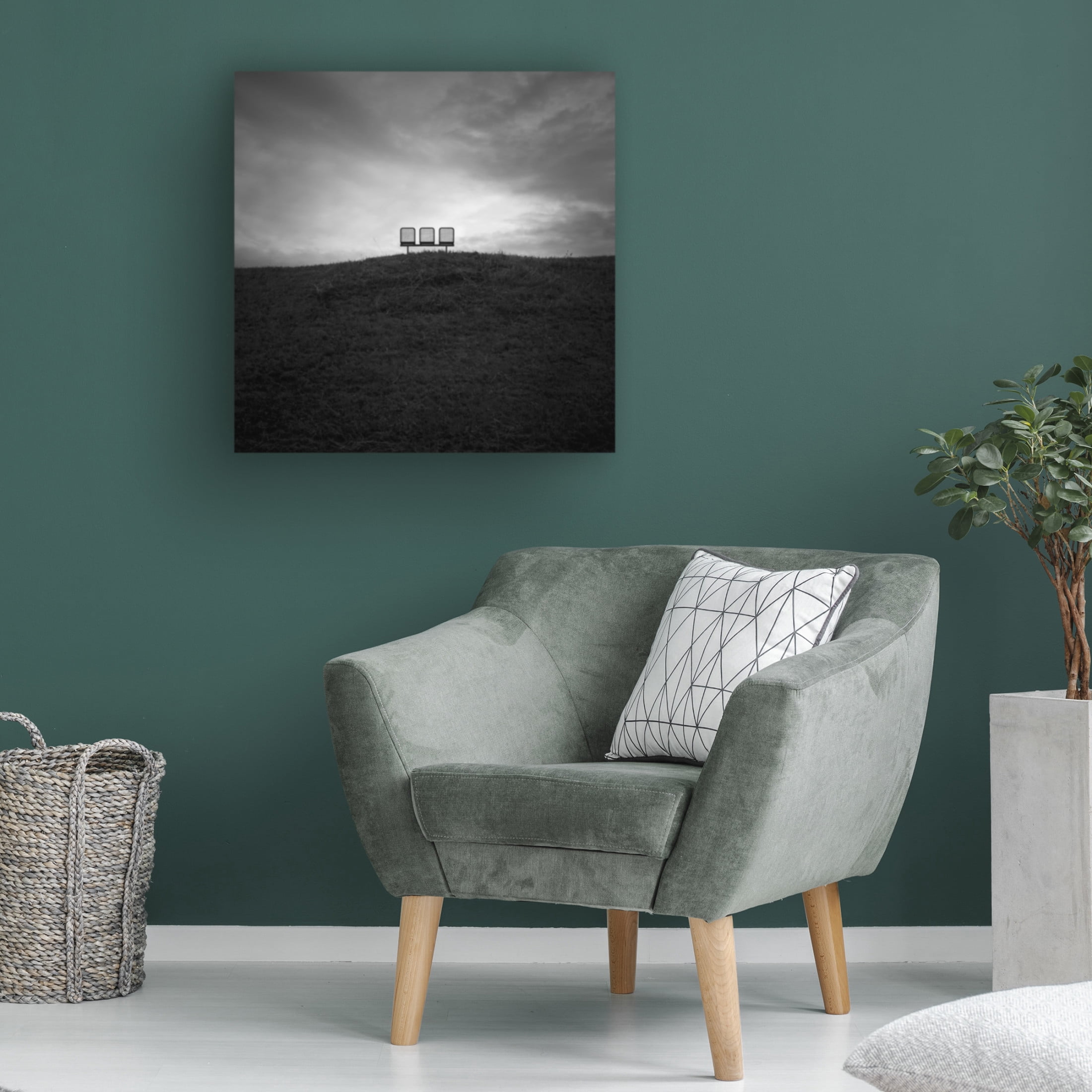 Canvas Wall Art - Jan Rauwerdink 'Emptiness' Wall Art for Living Room, Bedroom, or Office D?cor by Trademark Fine Art - 18 x 18 Inches