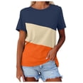 thumbnail image 1 of TINZ T-Shirt à Manches Courtes Décontracté Col Rond Ample pour Femmes, Confortable, Disponible en Plusieurs Tailles et Chemises de Course, T-Shirt Uni à Manches Longues pour Femmes en Pack, 1 of 5
