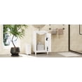 thumbnail image 4 of Euroco 20 Inch Modern Small Bathroom Vanity Cabinet With Ceramic Basin- 20*14.5*33.3 Inches,Ample Storage,1 Soft-Close Door, 4 of 9