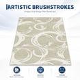 thumbnail image 6 of Nanan 5'x7' Geometric Area Rug Modern Abstract Rug with Non Slip Backing, Soft Machine Washable Indoor Carpet for Living Room, Bedroom, Dining Room, Beige, 6 of 7