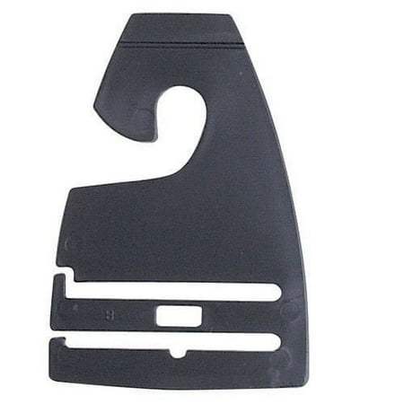Black Neck Tie Hangers for Retail, Economic Plastic Tie Hooks, 500 Pack