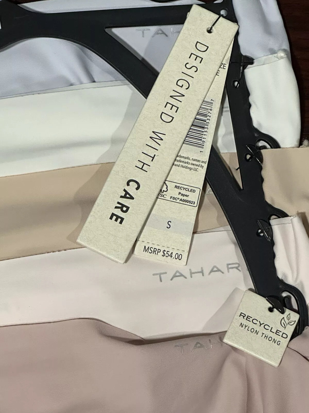 TAHARI WOMEN'S THONG UNDERWEAR PANTS 5 PACK SIZE