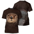 thumbnail image 3 of Camiseta divertida con estampado 3D de oso lindo para hombre, camisetas de manga corta con cuello redondo, ropa de calle de gran tamaño, camisetas casuales para hombre y niño, 3 of 4