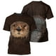 thumbnail image 4 of Camiseta divertida con estampado 3D de oso lindo para hombre, camisetas de manga corta con cuello redondo, ropa de calle de gran tamaño, camisetas casuales para hombre y niño, 4 of 5