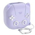 thumbnail image 4 of Étui de Rangement pour Écouteurs en Silicone Style Dessin Animé Drôle Nouvelle Console de Jeu Étui de Rangement pour Écouteurs Coque de Protection Rose, 4 of 5